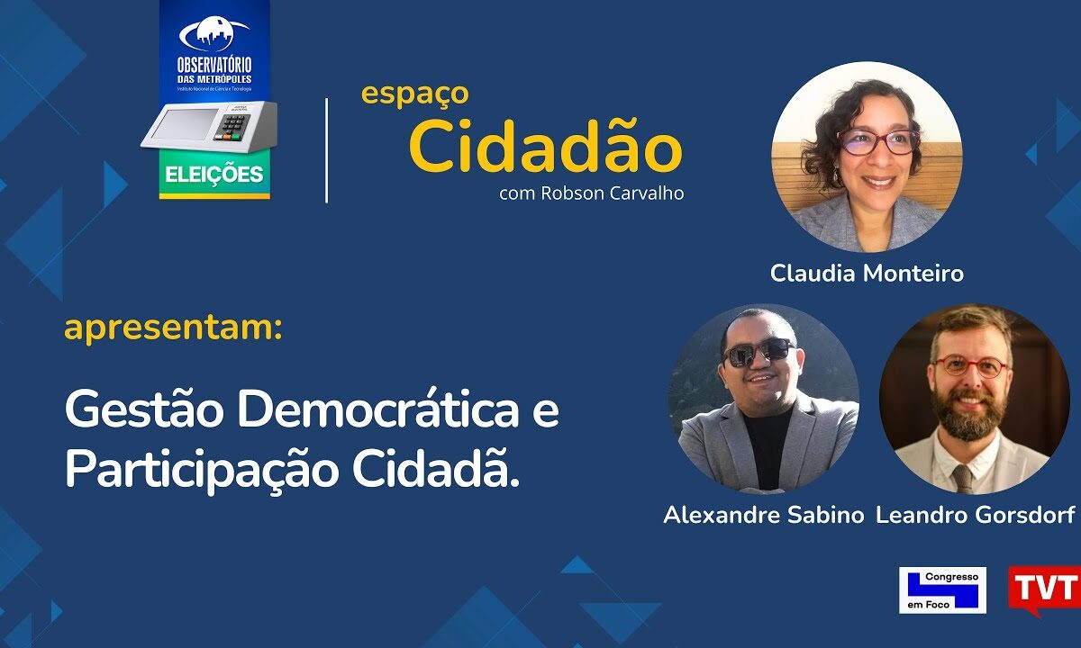 Gestão democrática e Participação Cidadã